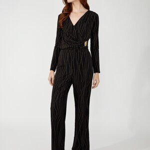 254297 Black & Gold Top by FRANK LYMAN